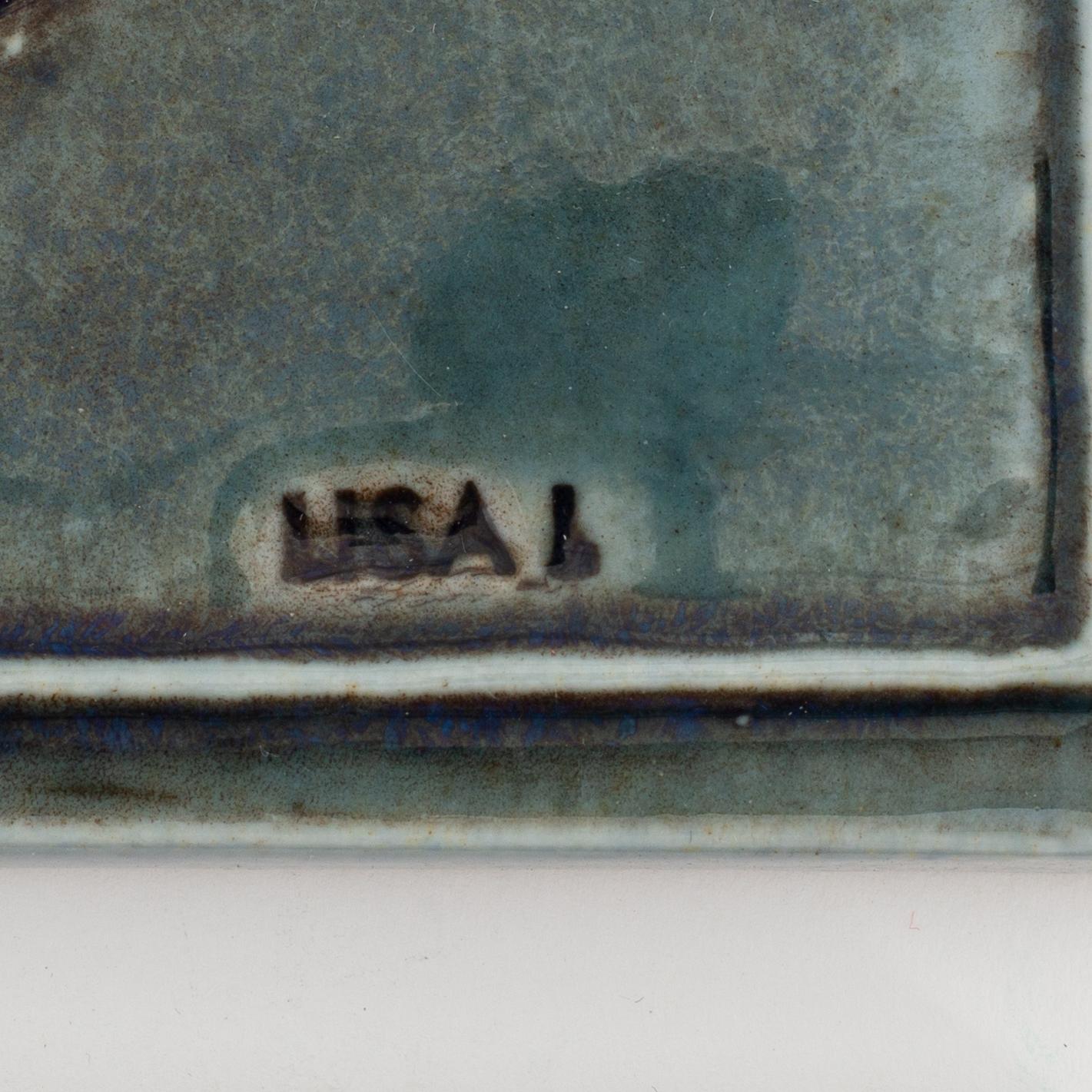 Lisa Larson, four stoneware wall feliefs, Gustavsberg.