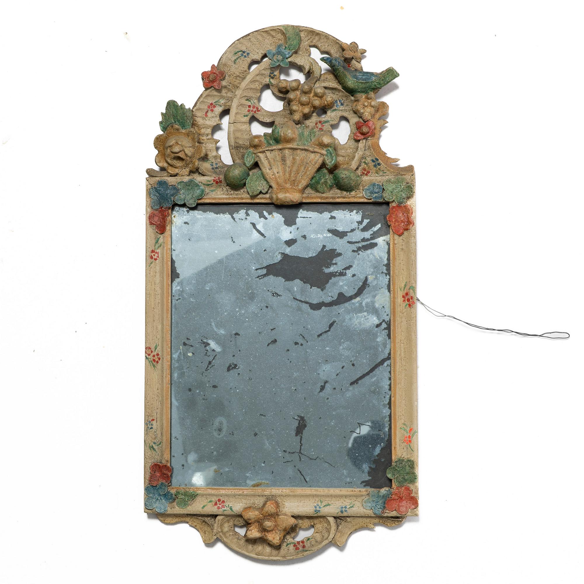 Mirror, folk art. Jämtland/Norway, circa 1800.