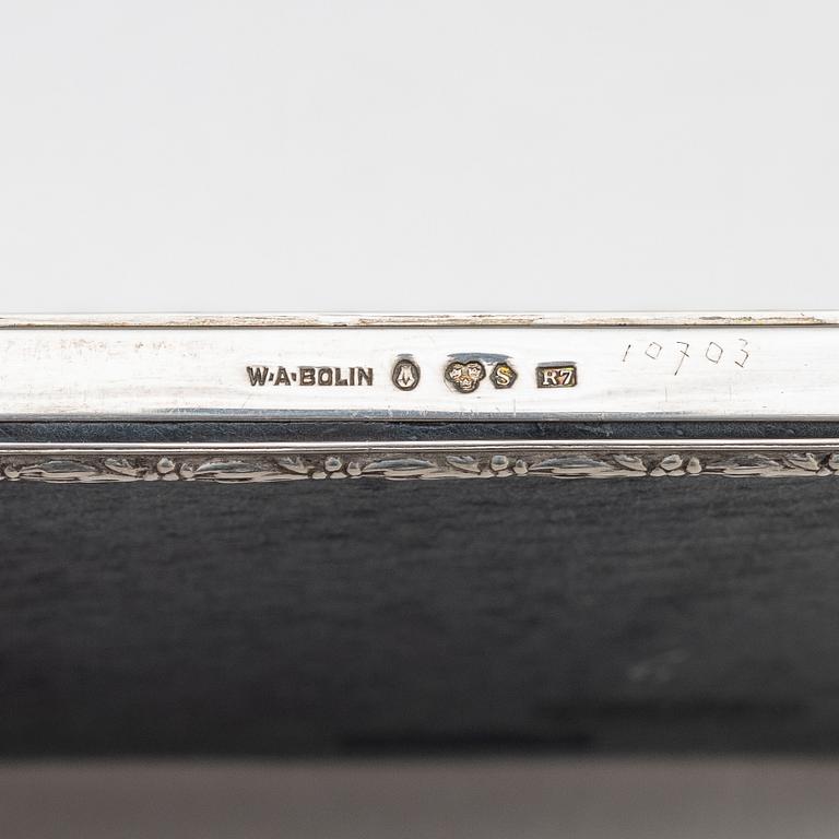 A pair of silver photo frames, W.A. Bolin, Stockholm 1919.