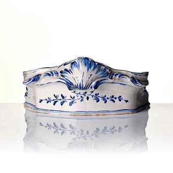 Skrivställ, fajans, Rörstrand (omärkt), Rokoko, 1700-tal.