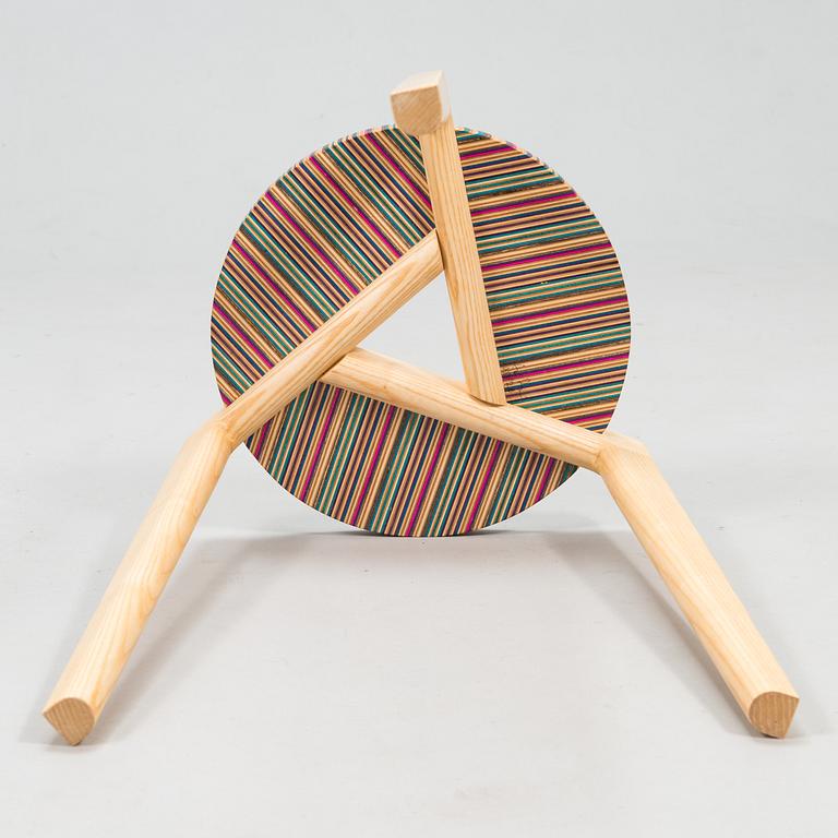 ALEKSI PUUSTINEN, Stool, signed and numbered.