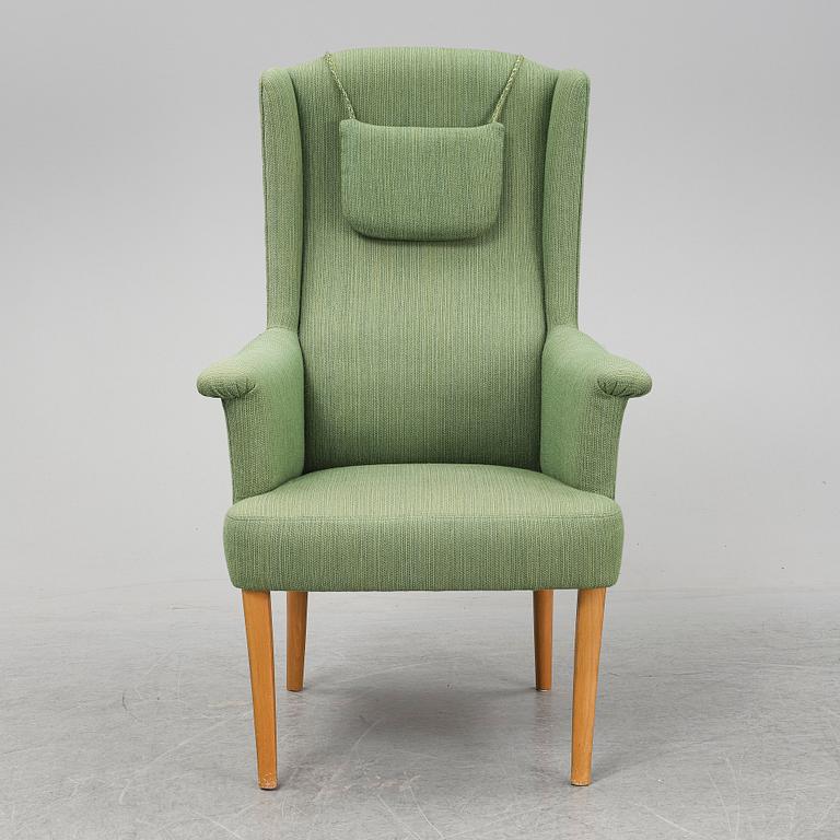 CARL MALMSTEN, an 'Ane' wing chair, AB O.H. Sjögren Stoppmöbler, Tranås.