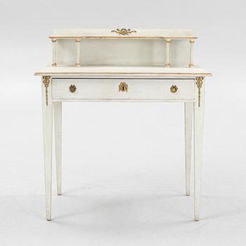 Writing desk with upper section, Gustavian style, 20th century.