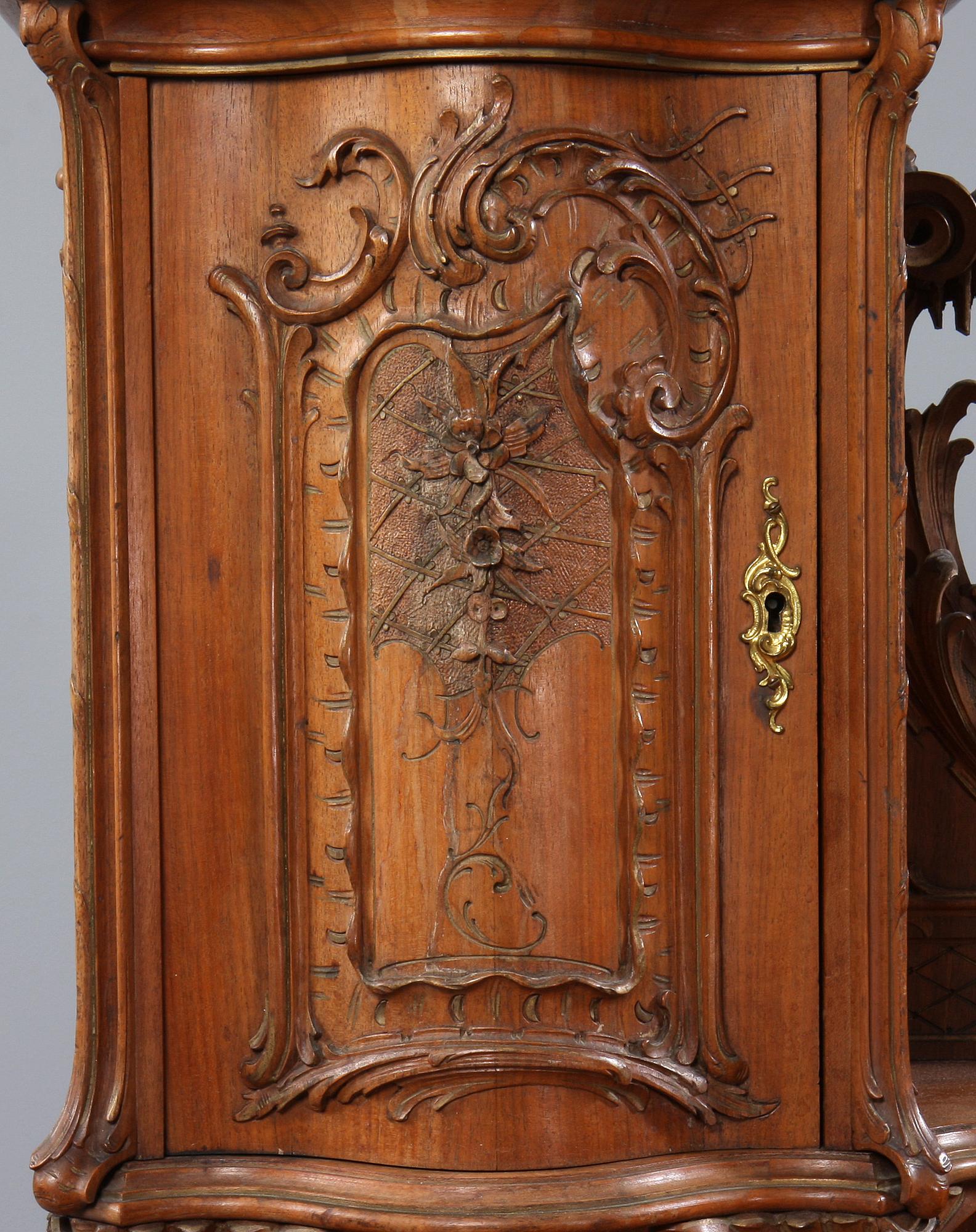 SKRIVBORD MED UPPSATS, nyrokoko, 1800-talets andra hälft.