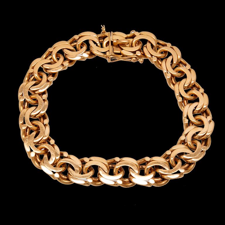 Armband Bismarck-länk 18K guld.