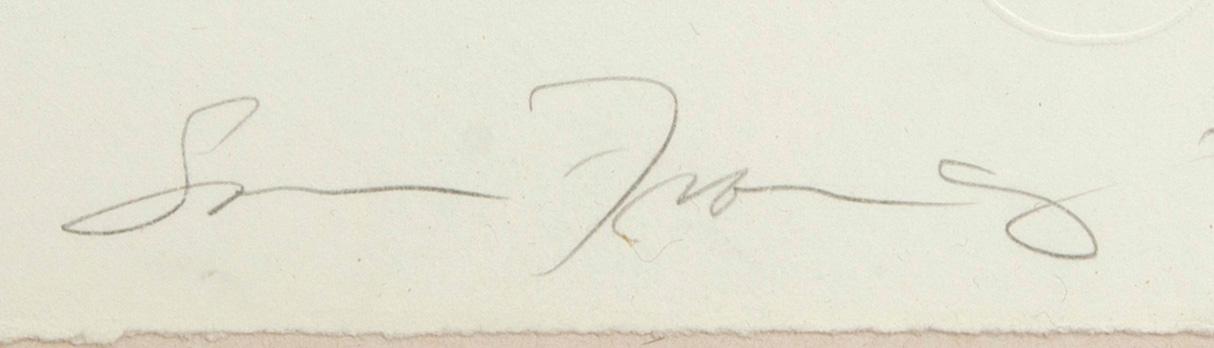 Sam Francis, “Concert Hall Set III”, 1977. Signerad Sam Francis, 3/75.