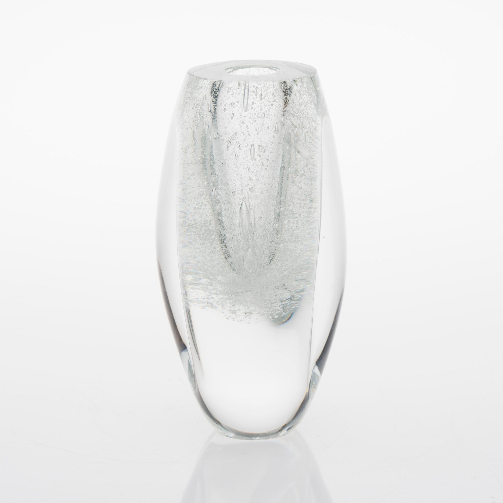 TIMO SARPANEVA, GLASSKULPTUR. Claritas. Sign. Timo Sarpaneva, Iittala 1984, C1751.