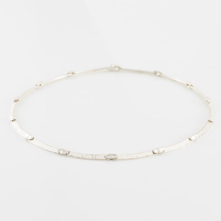 Lapponia, necklace and brooch, sterling silver, Finland 1989.