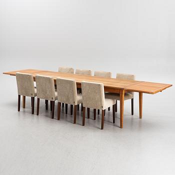 Anika Reuterswärd, a 'Gustav' dining table and eight chairs, Homeline.