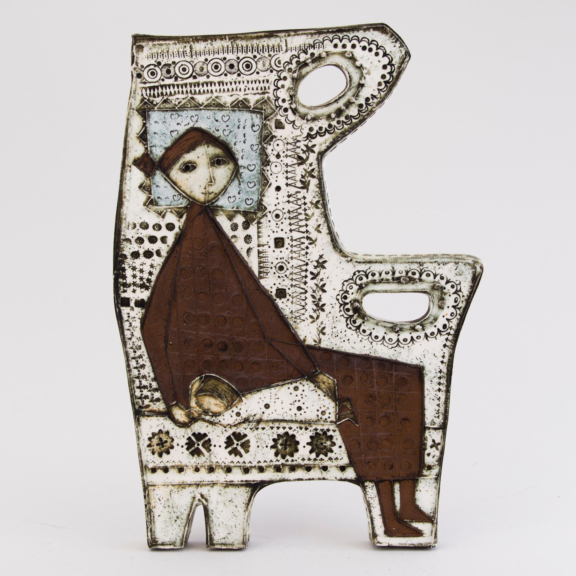 RUT BRYK, A stoneware relief signed BRYK.