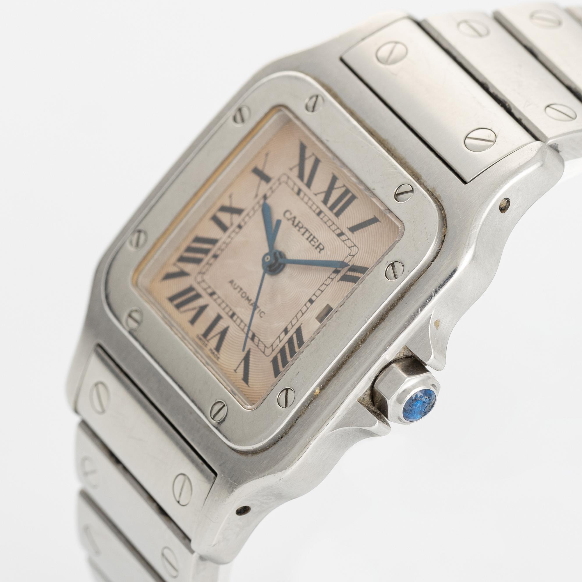Cartier, Santos Galbée, wristwatch, 29 x 29 (41) mm.
