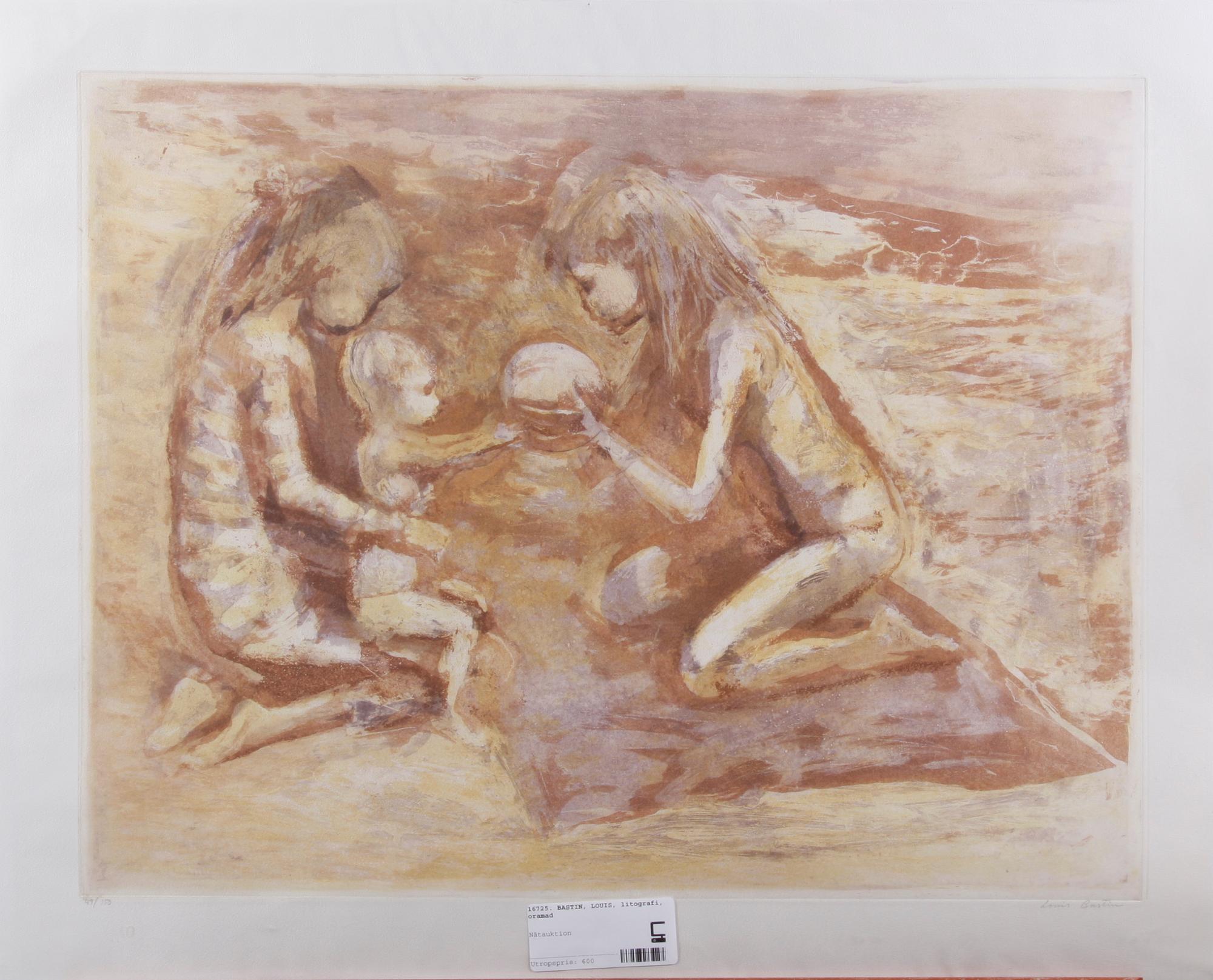 BASTIN, LOUIS, litografi. Sign o numr 49/150.