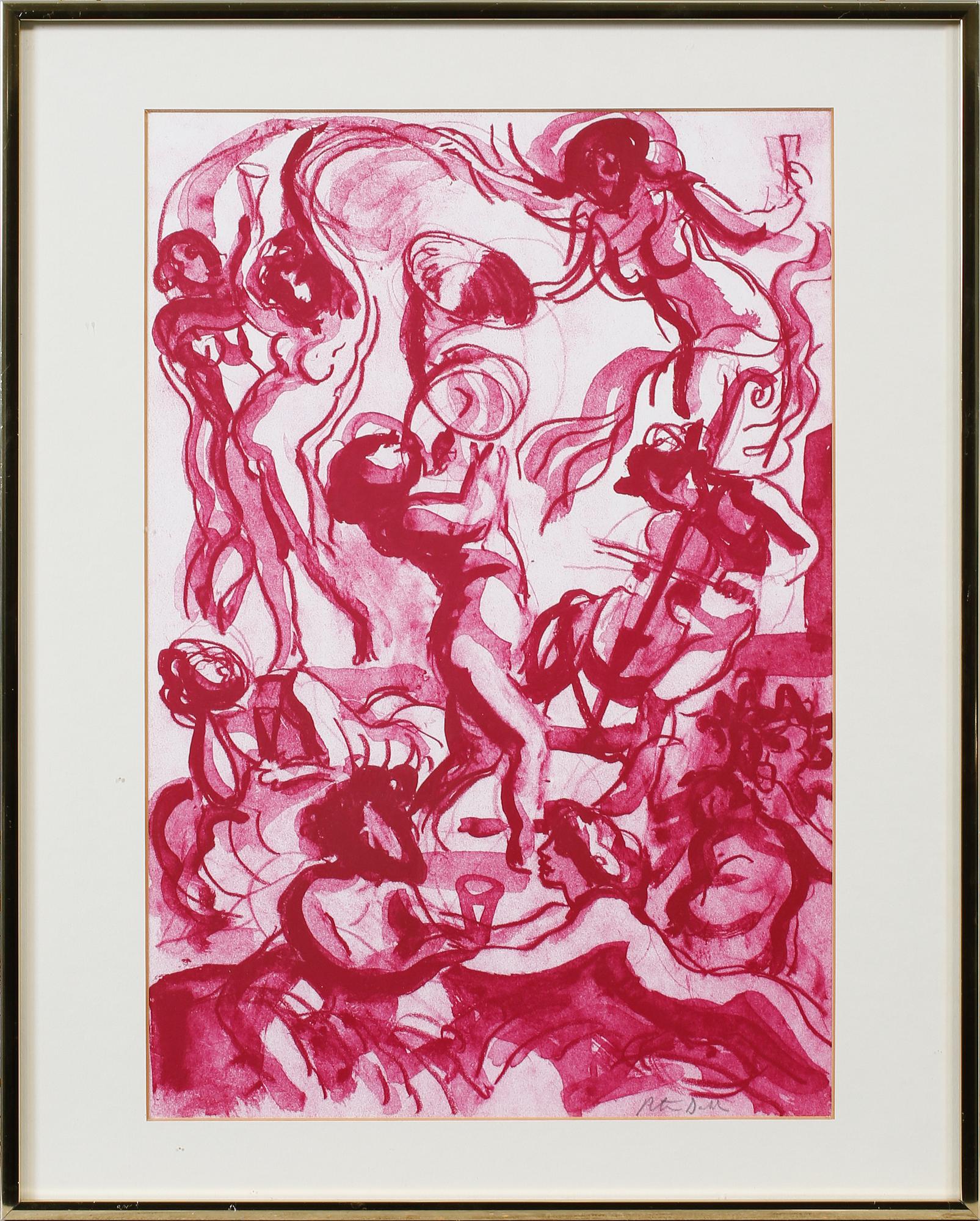 PETER DAHL, färglitografier, 2 st, signerade.