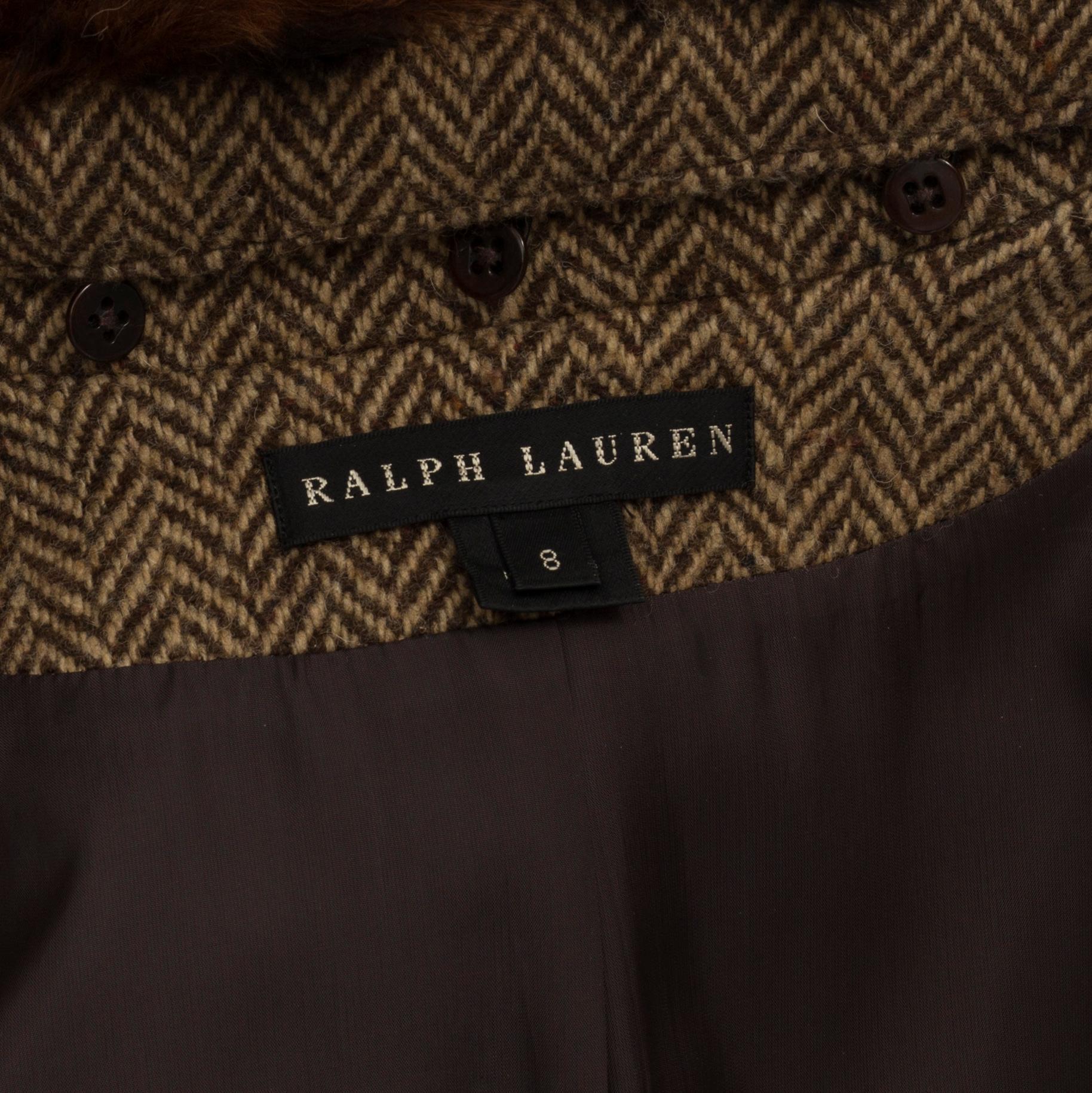 A coat by Ralph Lauren , in size 8.