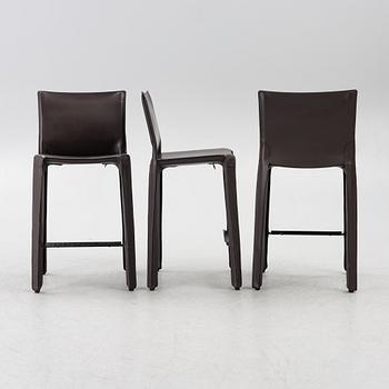 Mario Bellini, Three "410 CAB" bar stools, Cassina, Italy, 21st century.