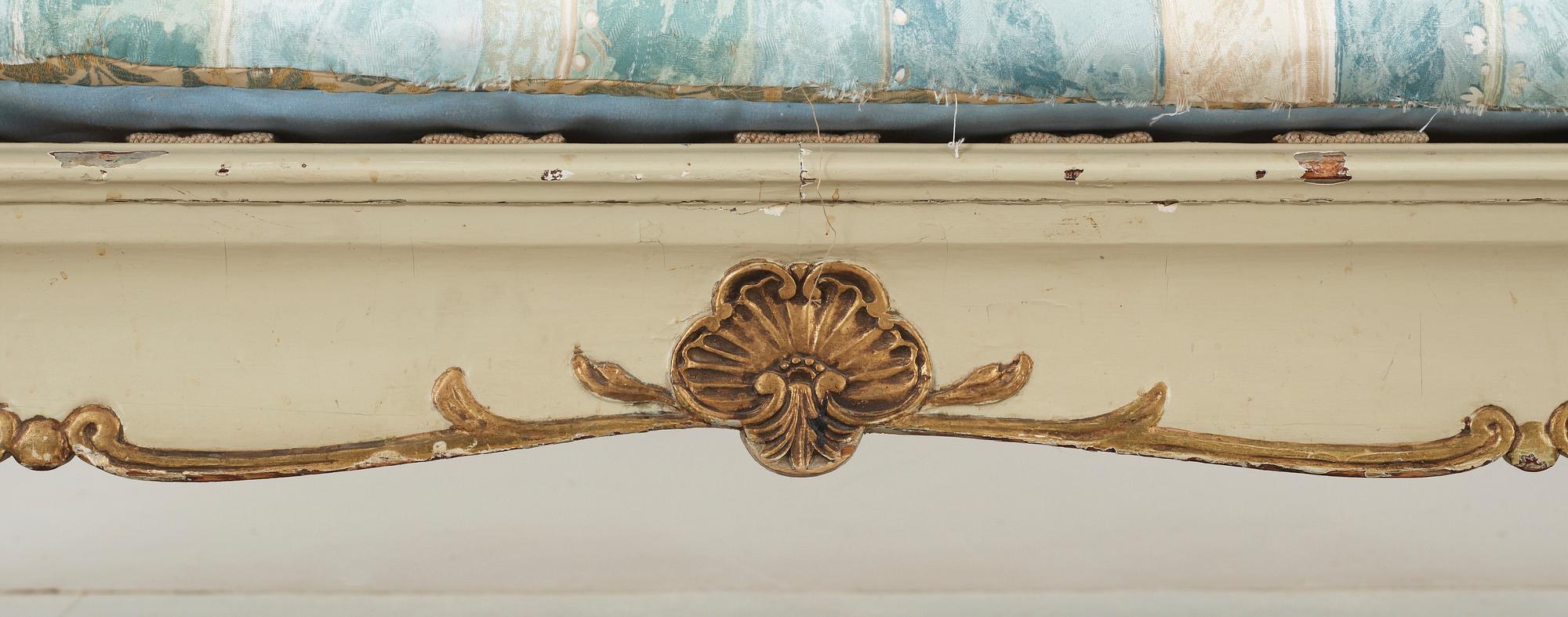TRÅGSOFFA, rokoko, 1700-tal.