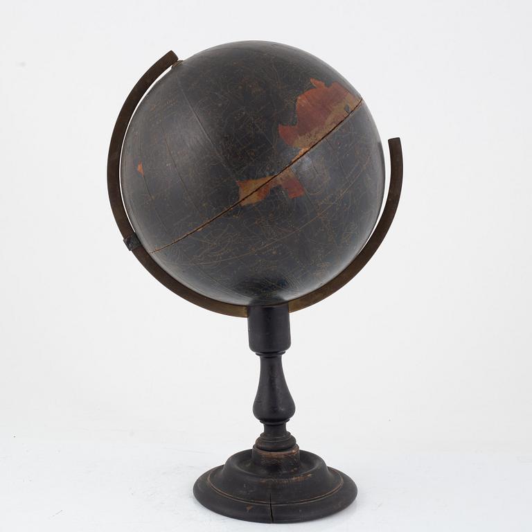 Celestial globe, L.C. Hasselgren, circa 1900.