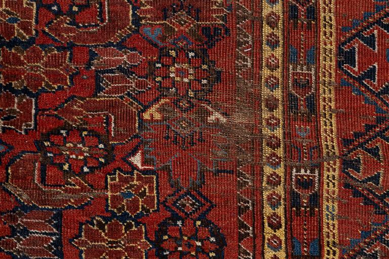 An antique Beshir rug, West Turkmenistan, c. 340 x 169 cm.