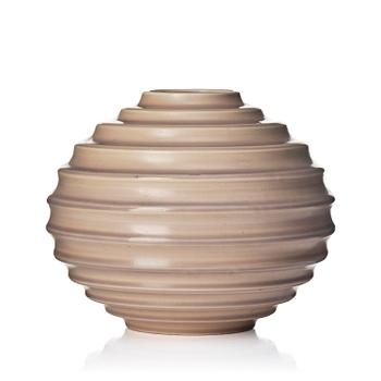 97. Ewald Dahlskog, a spherical faience vase, model D9/1, Bo Fajans, Gävle, 1930-43.