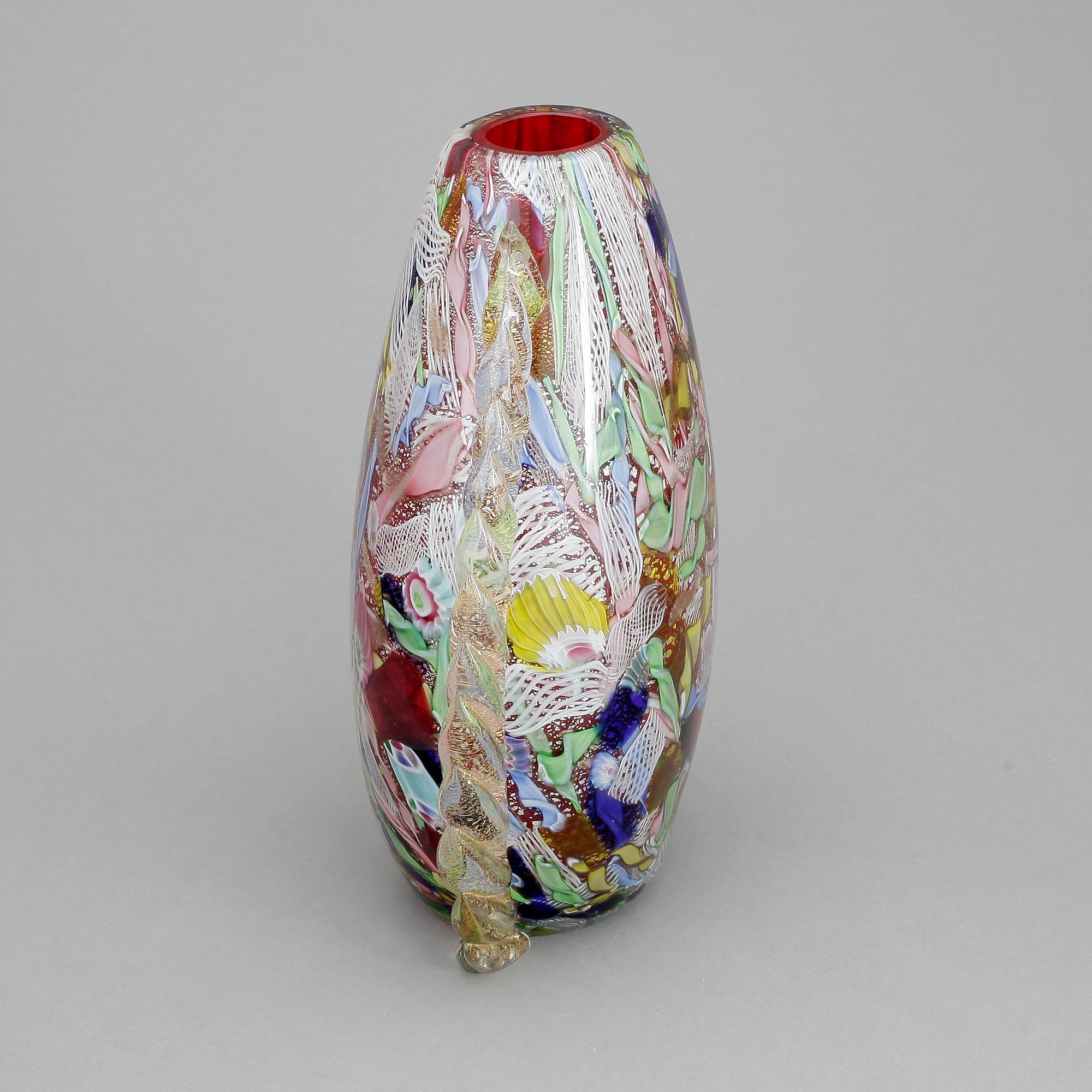 VAS, glas, Murano, ej signerad, Italien, 1900-tal.
