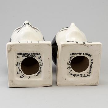 Two T Davidson and A Smith porcelain figurines, signed, second half of the 20th century.