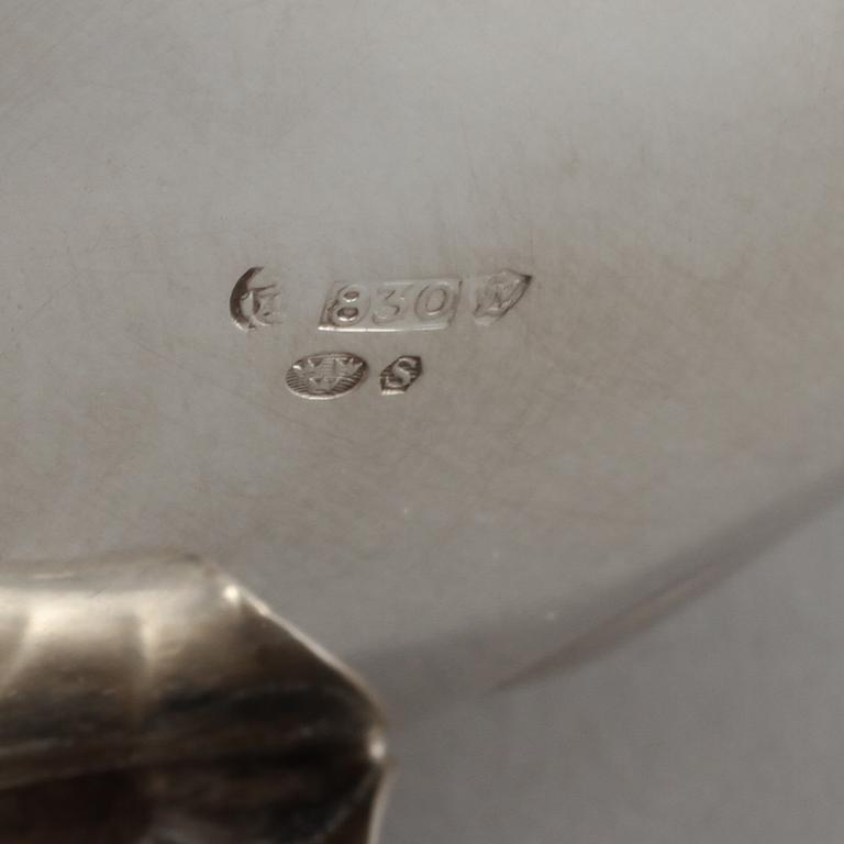 PARTI SILVER, 5 delar, 1900-tal. Vikt 220 g.