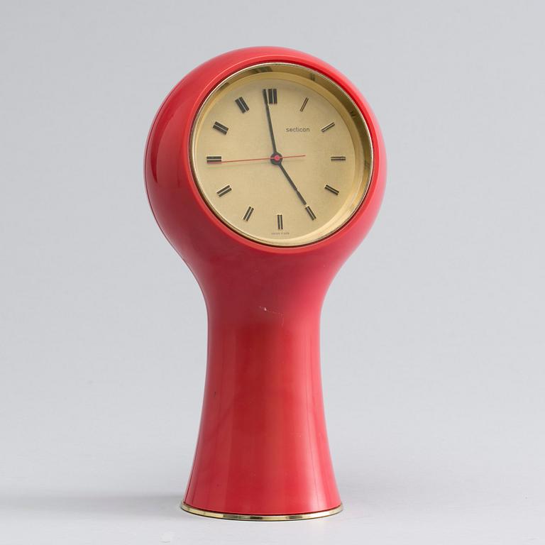 A Angelo Mangiarotti "Secticon" table clock.