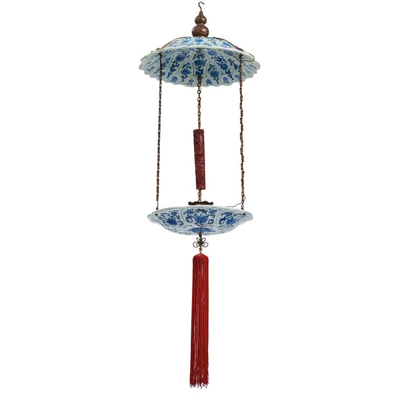 A Chinese hanging lantern, Qing dynasty, 19th Century.