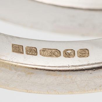 Ring, 18K vitguld med briljantslipade diamanter och akvamariner, Ritz London.