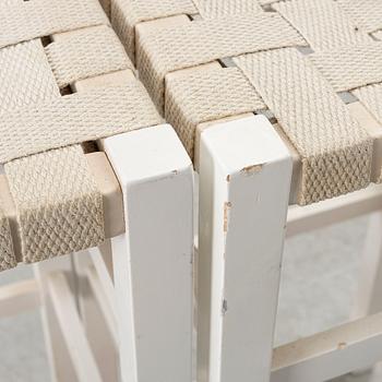 John Kandell, Bar stools, a pair, "Schablon", Källemo, late 20th century.