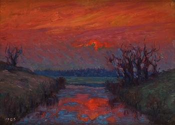 583. Erik Tryggelin, Evening Glow, Carlberg.