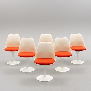 Six 'Tulip' chairs by Eero Saarinen, second half of the 20th century.