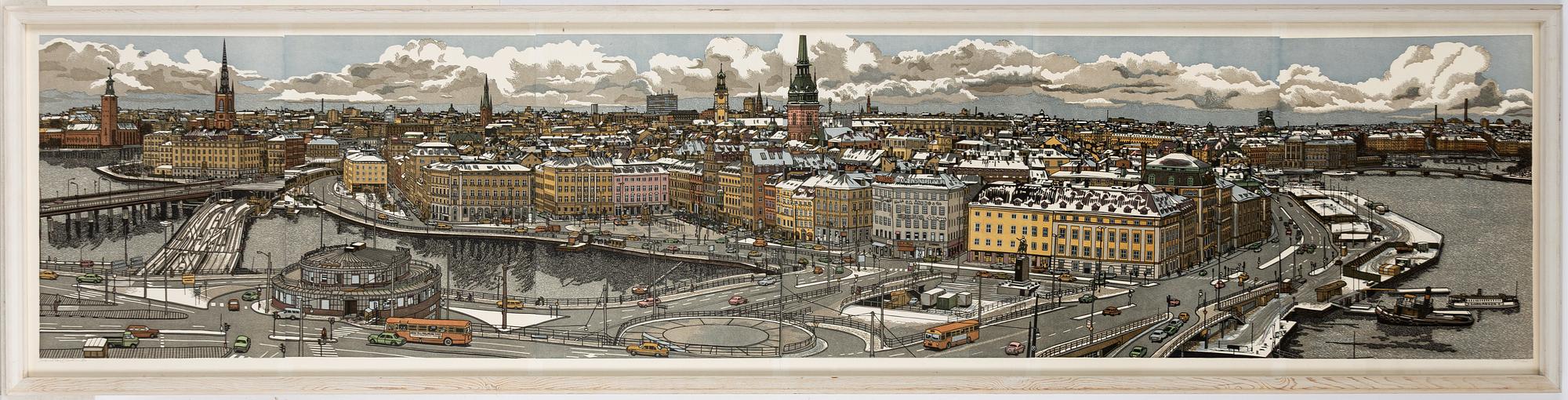 Svenolov Ehrén, Utsikt över Slussen.
