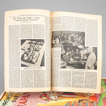 A group of Japanese magazines "Present day Japan, 1926-34" and SHOWA ENTHROEMENT PICTORIAL SPECIAL NUMBER.