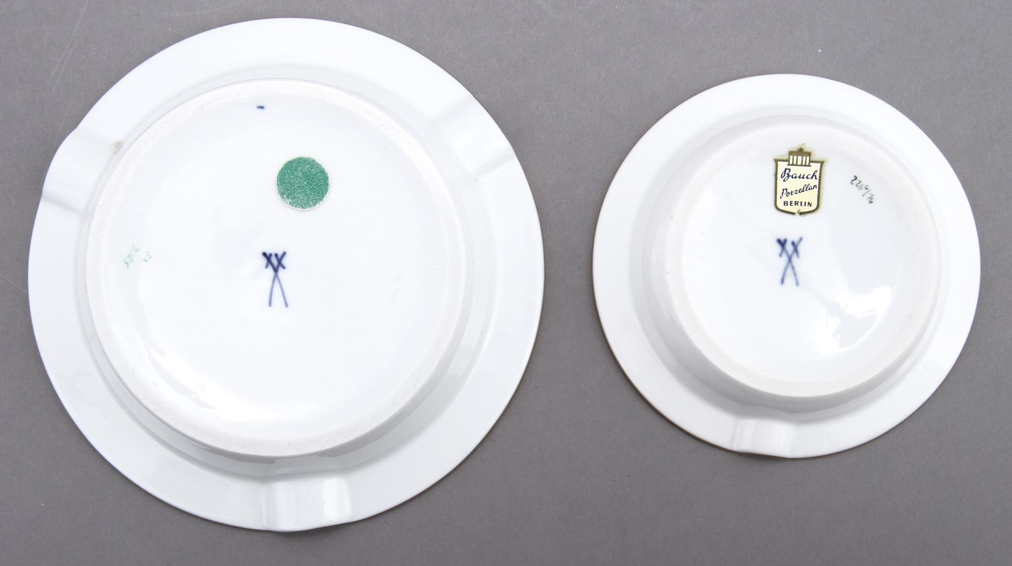 PARTI PORSLIN, 5 delar, Meissen, 1900-tal.