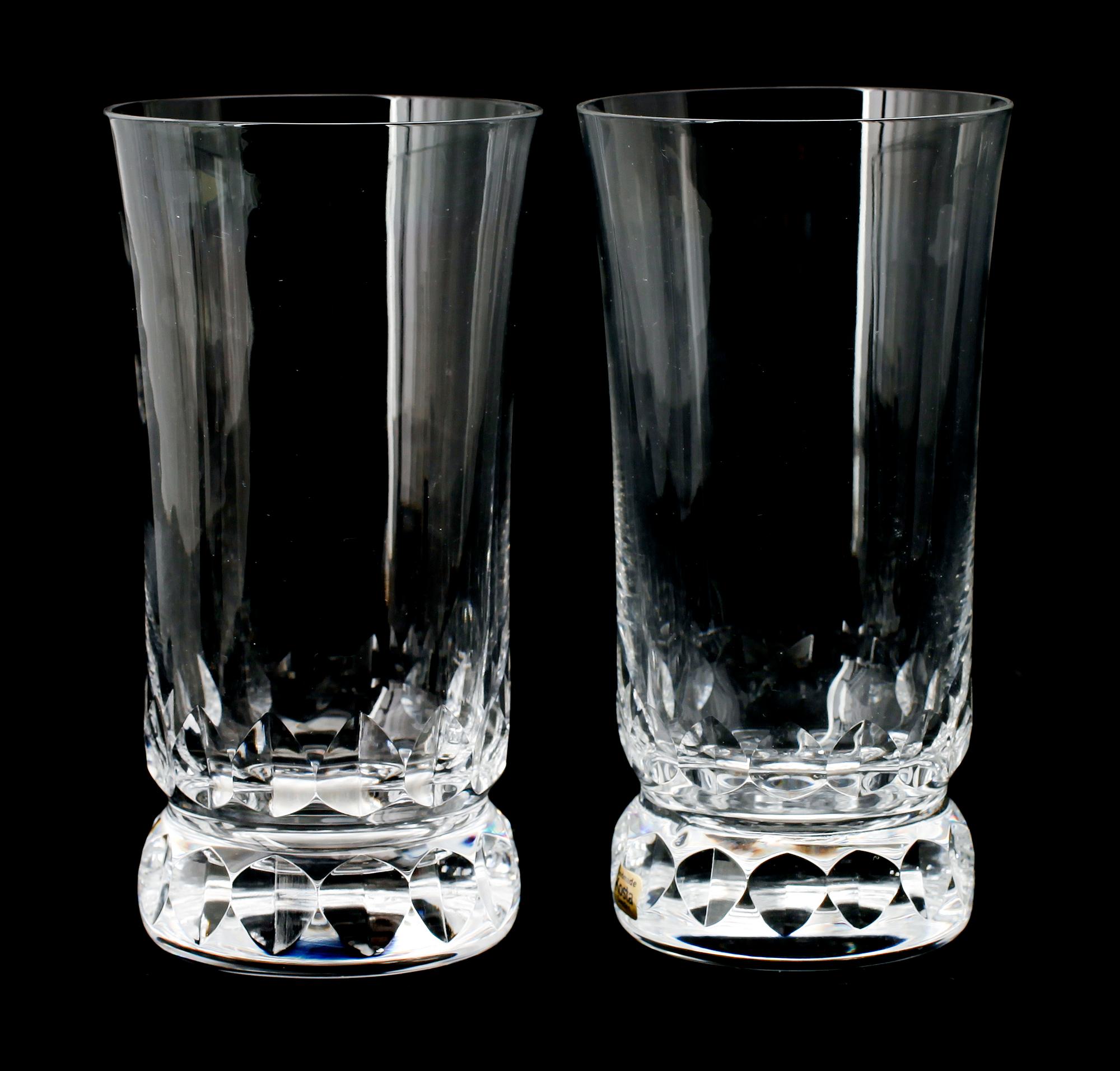 HIGHBALLGLAS, 11 st, "Prince", Göran Wärff, Kosta.