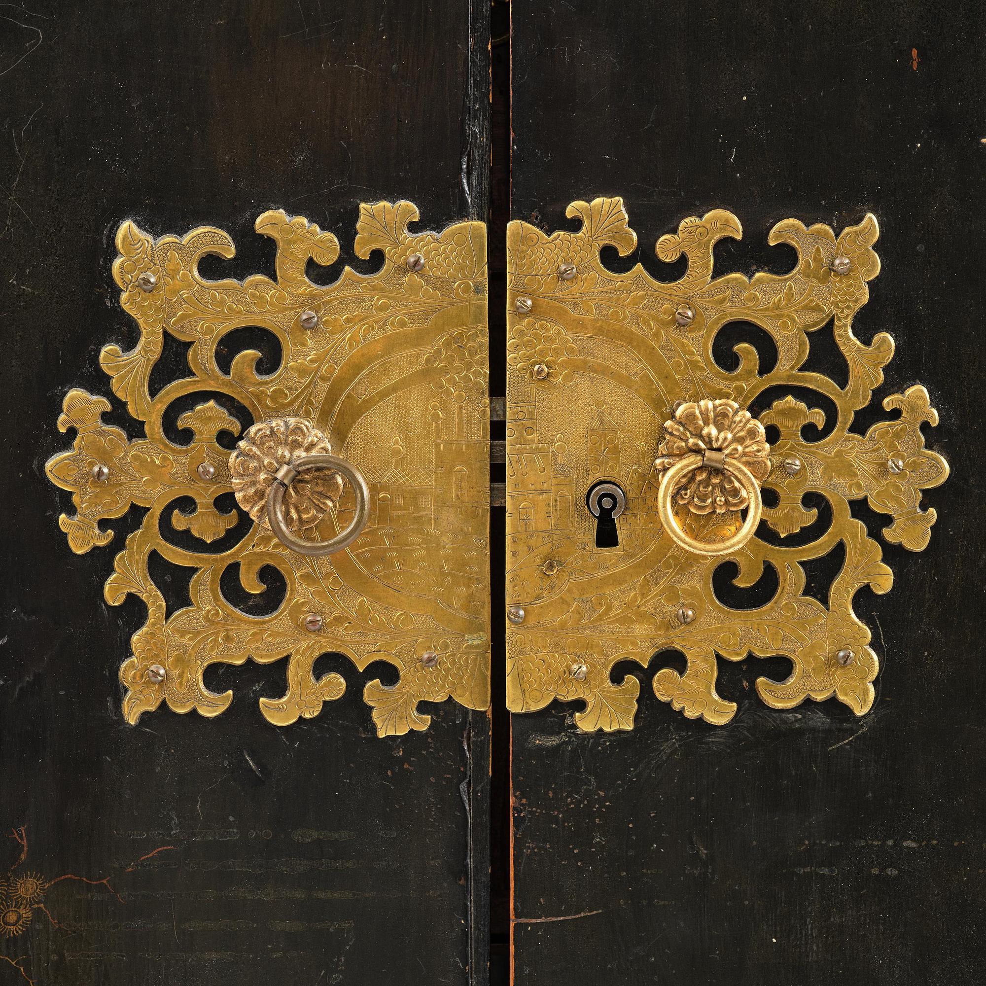 Kabinettskåp, troligen Tyskland, 1700-talets mitt.