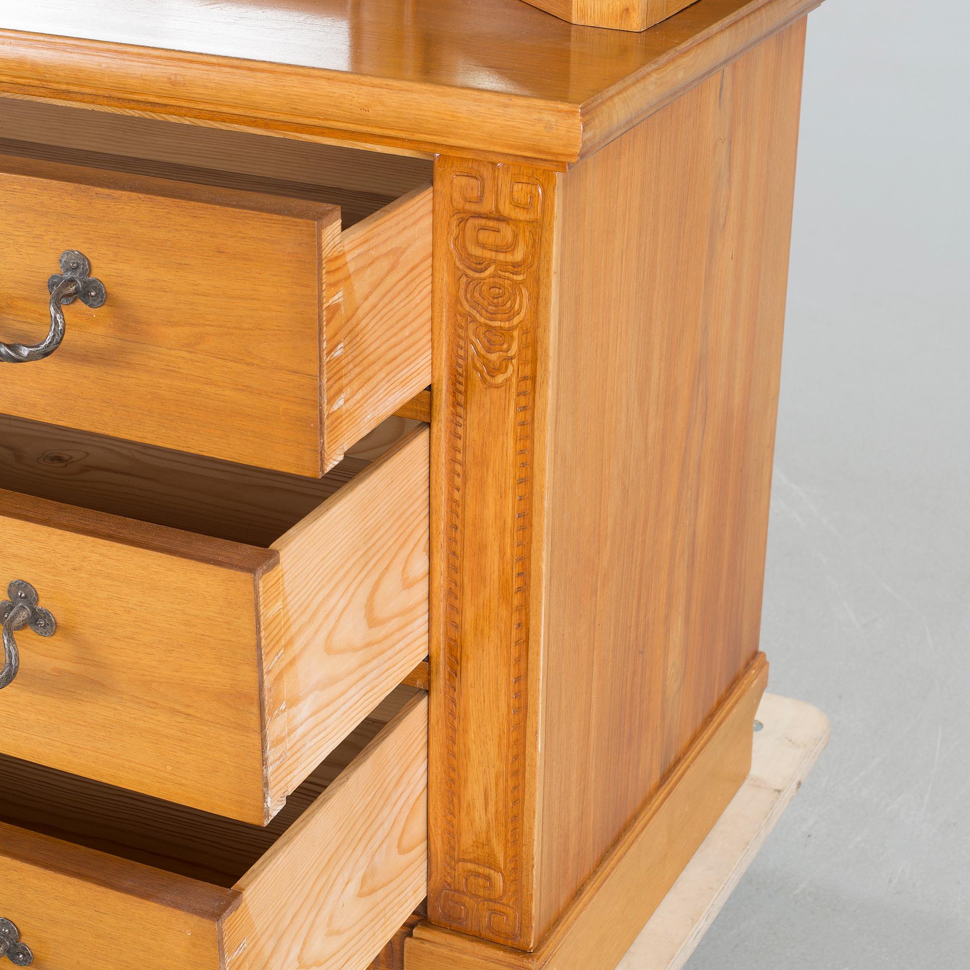 CARL CHRISTIAN CHRISTENSEN, possible, a chest of drawers with mirror, first quarter of the 20th century.