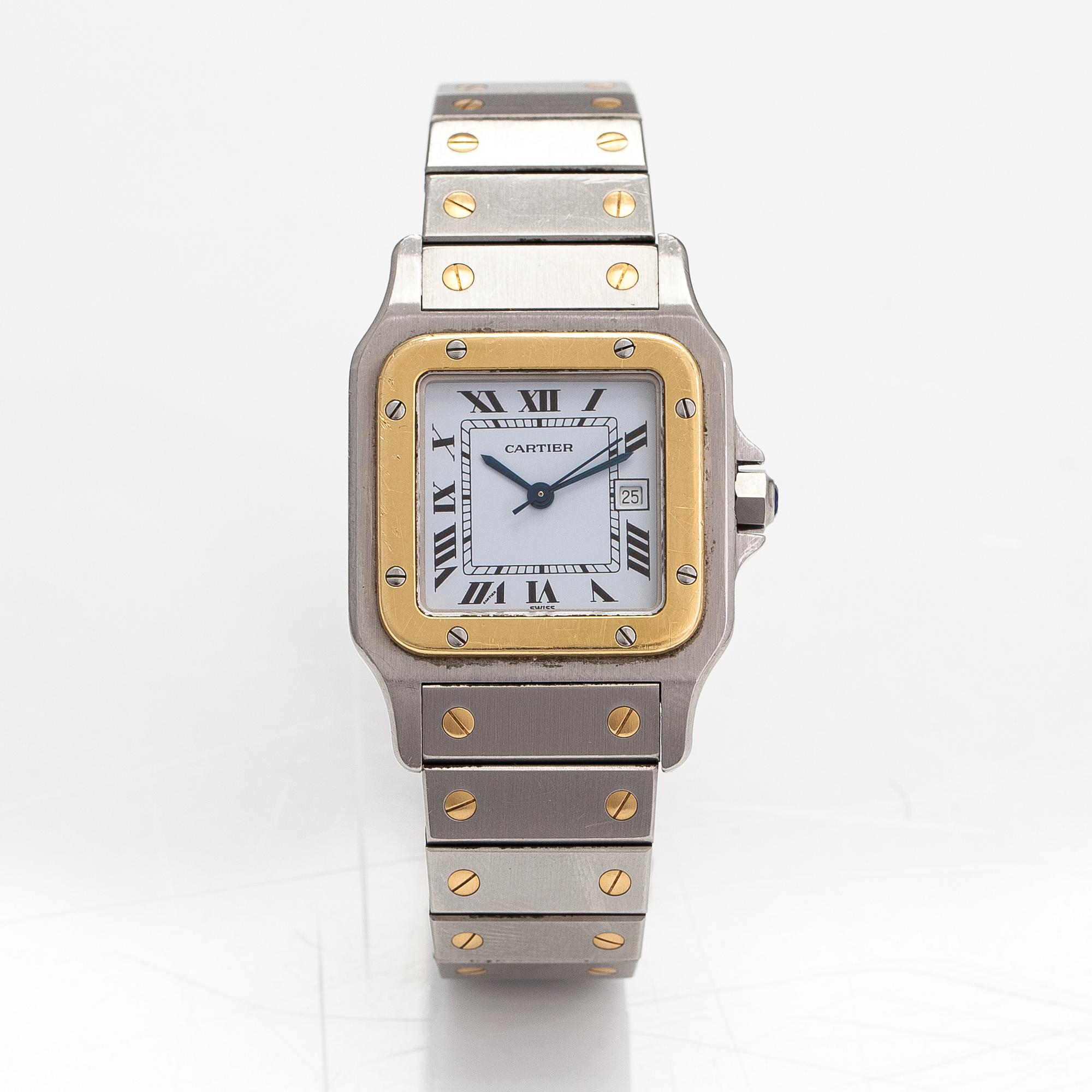 Cartier, Santos, wristwatch, 29 mm.