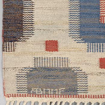 Märta Måås-Fjetterström, A CARPET, "Blåplump", flat weave, ca 301,5 x 202 cm, signed AB MMF.