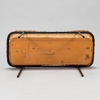 A 1950s/60s rattan flower stand.