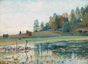684. Carl Johansson, Harvest landscape.