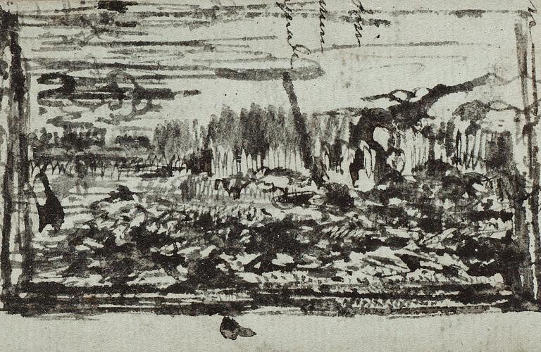 Carl Samuel Graffman, Landscape with water.