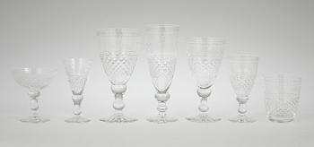 GLASSERVIS, 85 delar, "Elvira Madigan", Kosta.