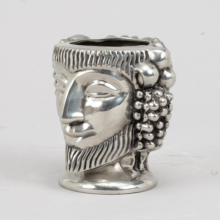 Anna Petrus, a "Janushuvud" pewter vase, for Firma Svenskt Tenn, Stockholm 2020.