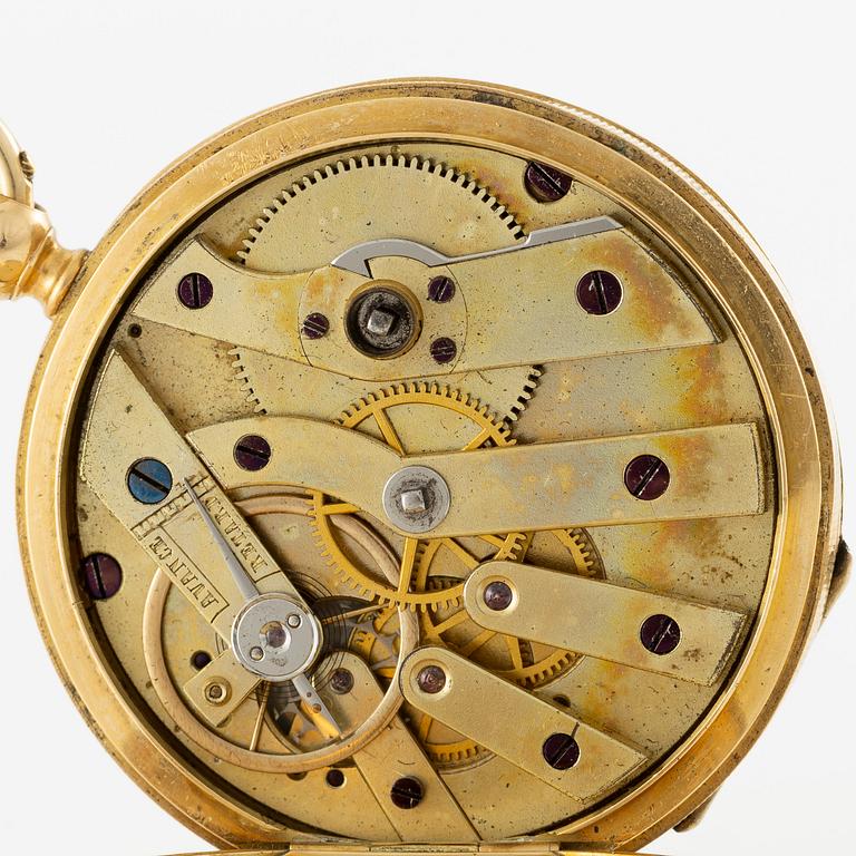 Ladie's pocket watch, hunter, 37 mm.