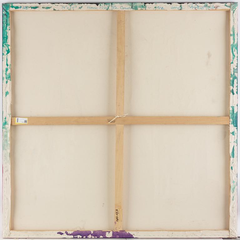 Stephen Mueller, akryl på duk, signerad och daterad 1986 a tergo.