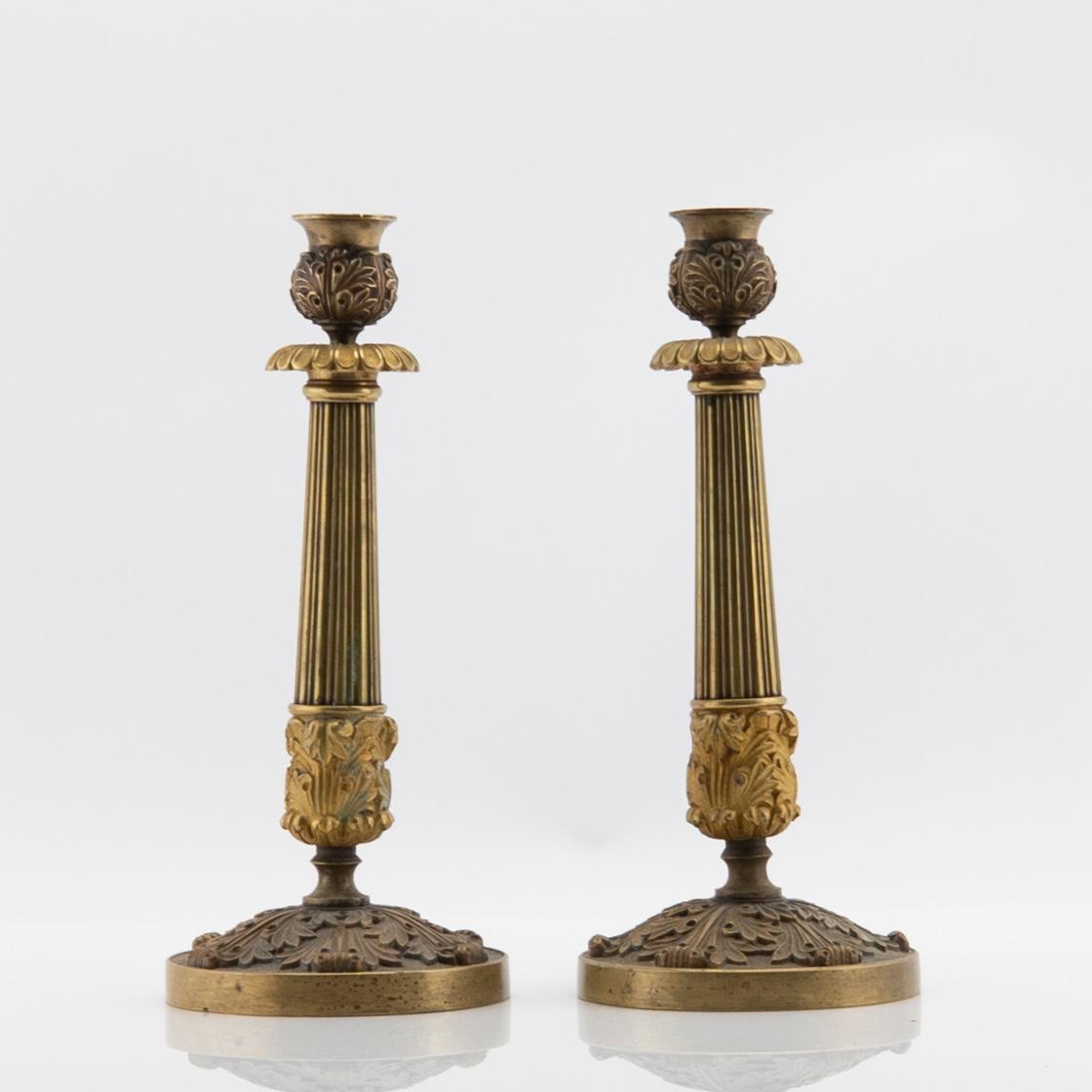 Candelabra a pair, France first part of the 19th century, Empire.