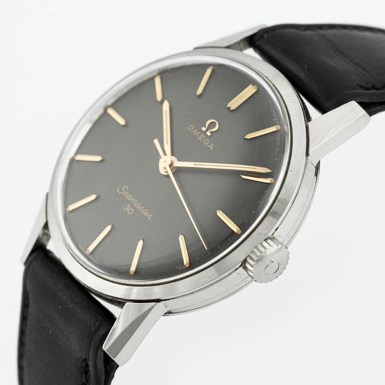 Omega, Seamaster 30, "Grey Linen Dial", wristwatch, 35 mm.