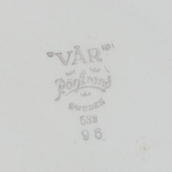 A part 'Vår' dinner creamware service, from Rörstrand (57 pieces).